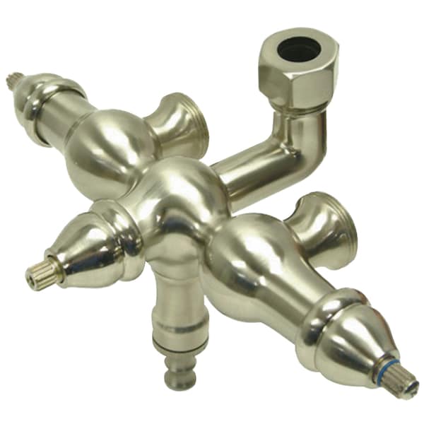 Tub Faucet Body, 2, Wall; Deck, Brushed Nickel